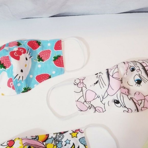 6x HANDMADE Hello kitty cat FACE COVER MASK custom - Picture 10 of 13
